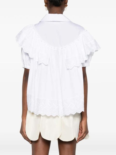 Simone Rocha ruffled blouse - White