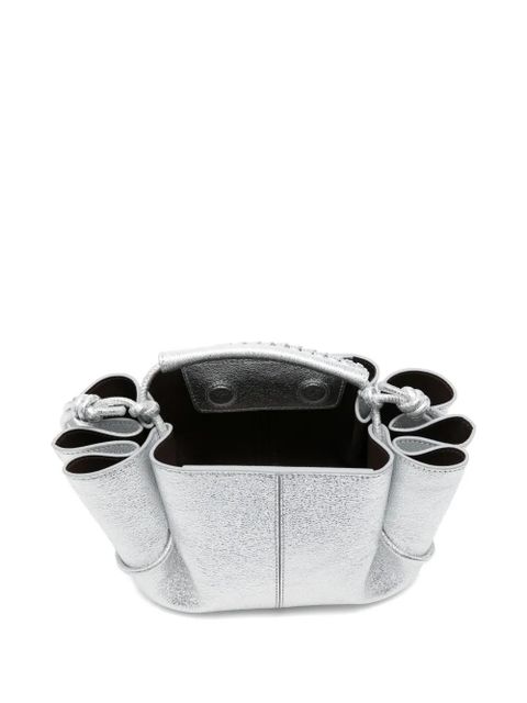 Hereu mini Arta knotted-handle shoulder bag - Silver