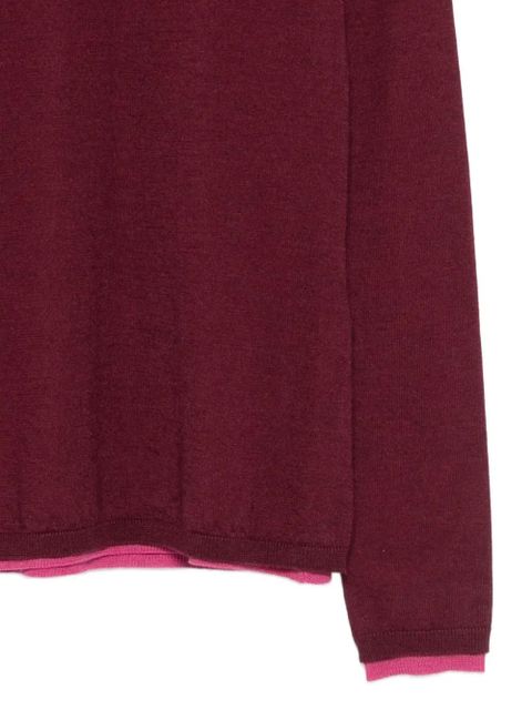 Gabriela Hearst crewneck long-sleeved top - Red