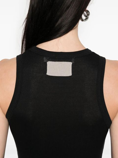 Aya Muse ribbed tank top - Black