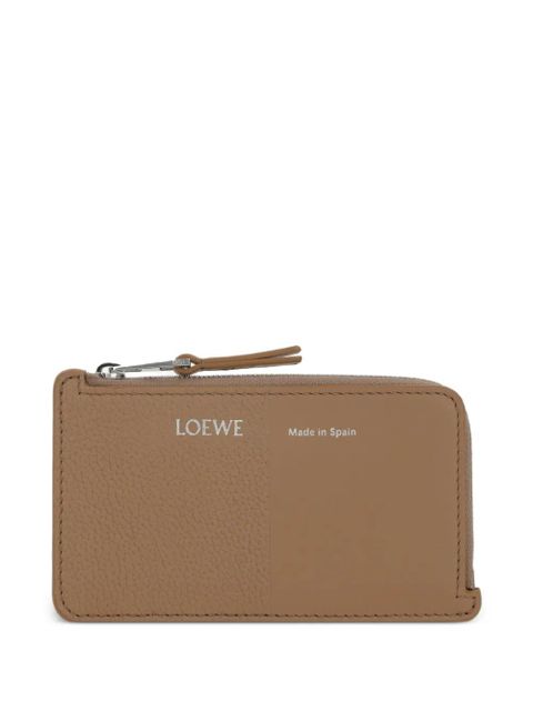 LOEWE grained leather card holder - Brown