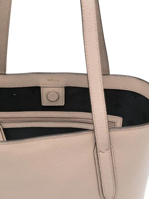 Mulberry grained-leather tote bag - Neutrals