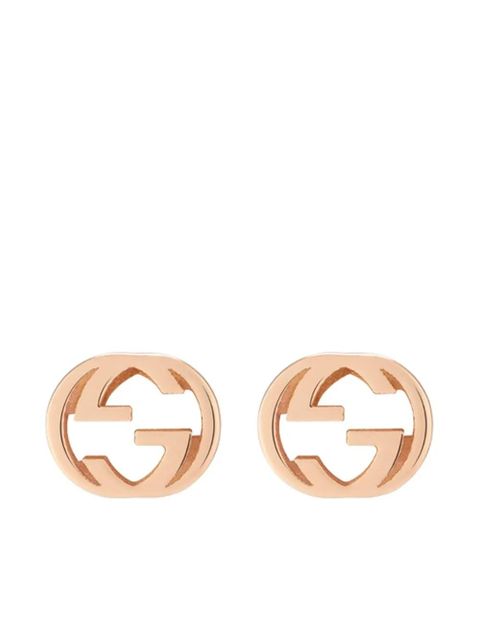 Gucci Interlocking earrings - Pink - zdjęcie produktu nr 1