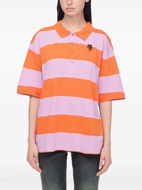 Marc Jacobs Tiny Teddy striped polo top - Orange - zdjęcie produktu nr 1