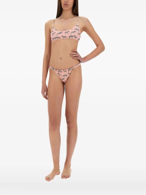 MC2 Saint Barth zebra-print bikini bottom - Pink - zdjęcie produktu nr 2