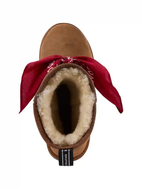 Emu Australia śniegowce zamszowe Sharky Mini Bandana kolor brązowy W13199 - zdjęcie produktu nr 2