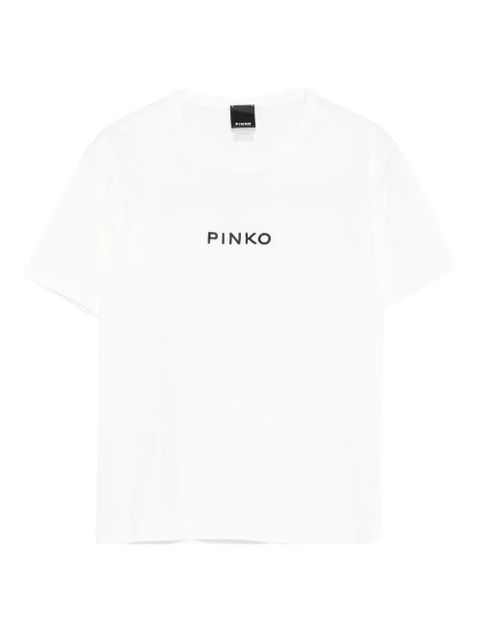 PINKO logo-embroidered T-shirt - White - zdjęcie produktu nr 1