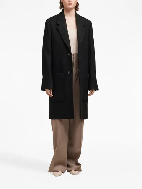 AMI Paris single-breasted wool coat - Black - zdjęcie produktu nr 2