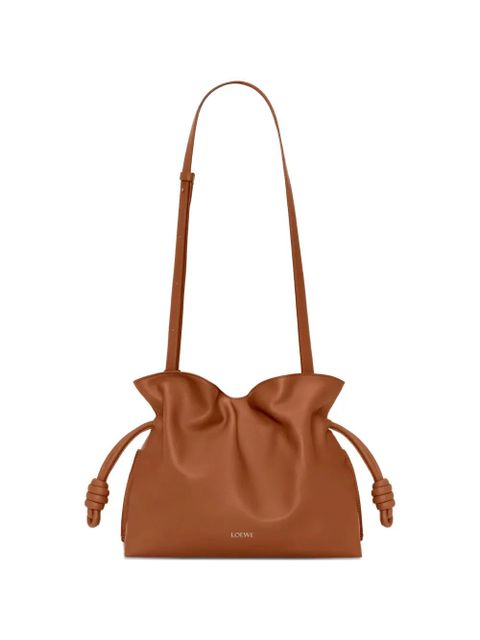 LOEWE medium Flamenco clutch bag - Brown