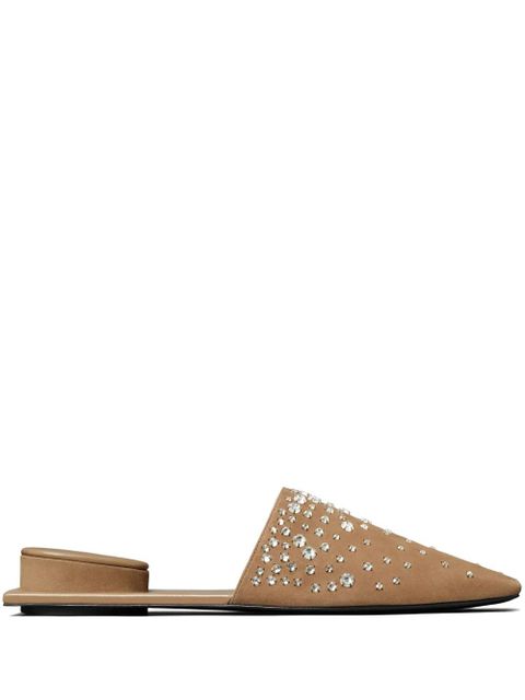 Tory Burch Pierced Crystal mules - Neutrals - zdjęcie produktu nr 1