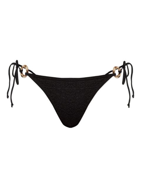Bond-eye Ring Tie Side Vista bikini bottom - Black - zdjęcie produktu nr 1