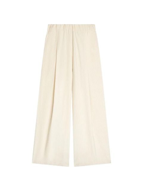 DRIES VAN NOTEN pleated wide pants - Neutrals - zdjęcie produktu nr 1