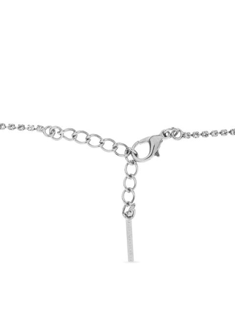 Alessandra Rich crystal-embellished necklace - Silver