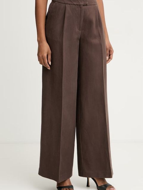 Marciano by Guess spodnie wide leg damskie z dodatkiem lnu JANE - zdjęcie produktu nr 1