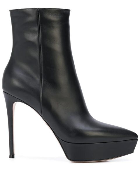 Gianvito Rossi Dasha 115mm platform booties - Black - zdjęcie produktu nr 1