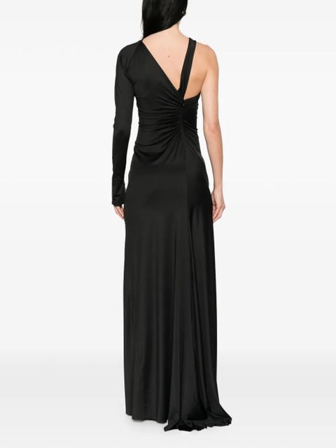 Victoria Beckham asymmetric one-shoulder gown - Black