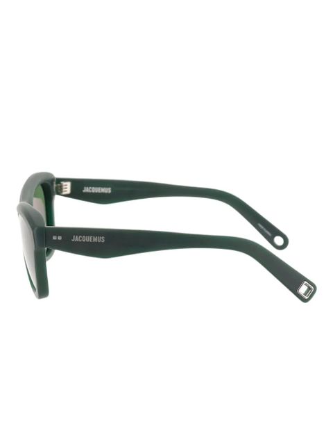 Jacquemus geometric-frame sunglasses - Green - zdjęcie produktu nr 2