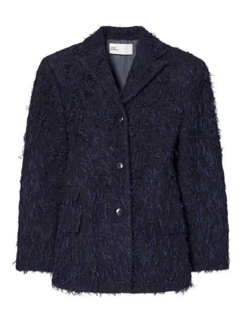 Tory Burch textured wool blazer - Blue - zdjęcie produktu nr 1