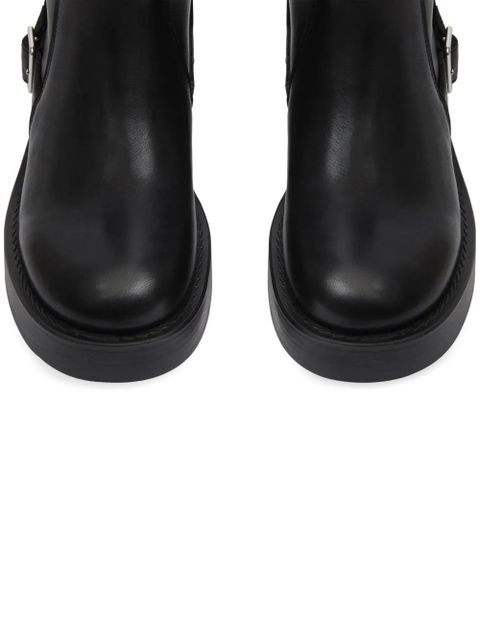 Courrèges Rider leather boots - Black