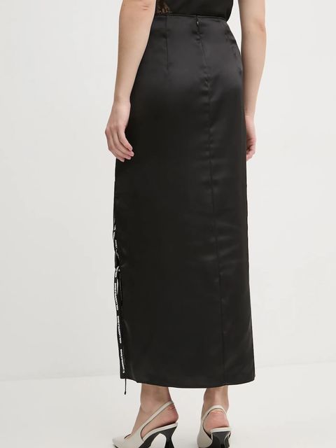 Karl Lagerfeld Jeans spódnica kolor czarny maxi ołówkowa A1W12010