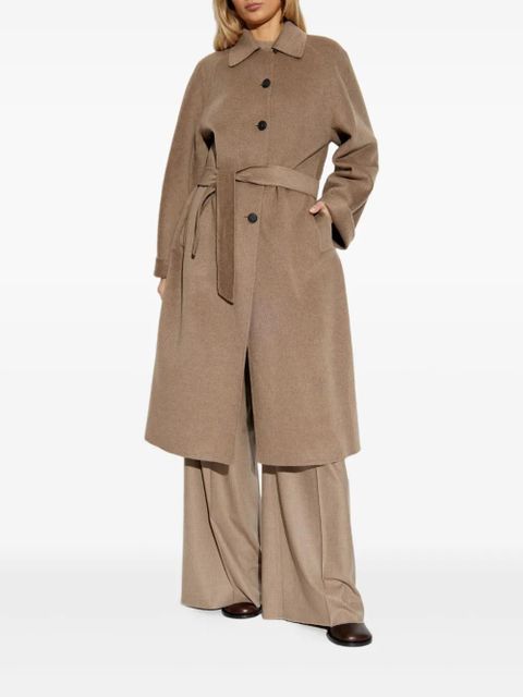 Max Mara button belted coat - Brown
