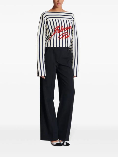 Balmain striped top - White