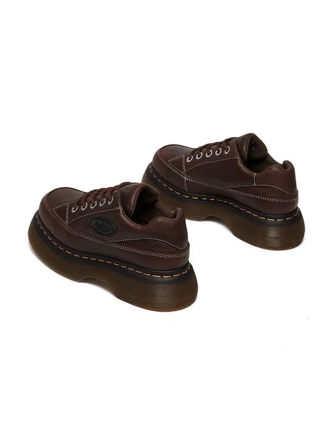 Dr. Martens półbuty skórzane Buzz 5i damskie kolor brązowy na platformie DM41129200 - zdjęcie produktu nr 2