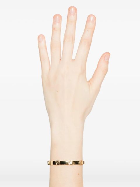 FENDI logo-plaque bracelet - Gold - zdjęcie produktu nr 2
