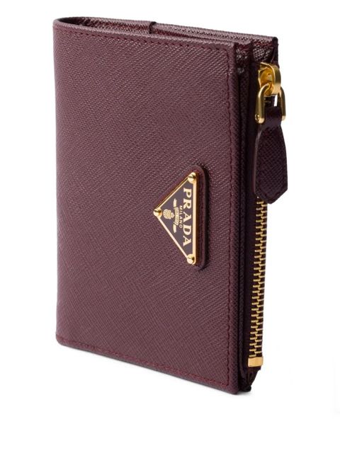 Prada small Saffiano leather wallet - Red