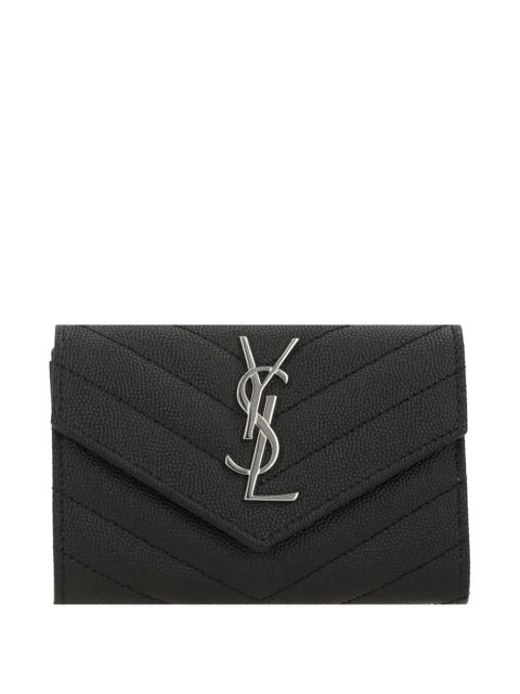 Saint Laurent Cassandre monogram envelope wallet - Black - zdjęcie produktu nr 1