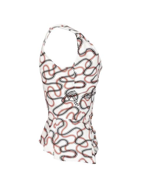 Vivienne Westwood orb-graphic vest - White - zdjęcie produktu nr 1