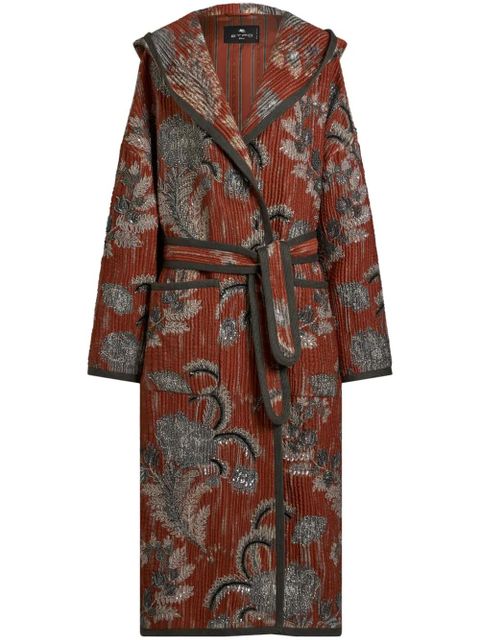 ETRO quilted jacquard coat - Red - zdjęcie produktu nr 1