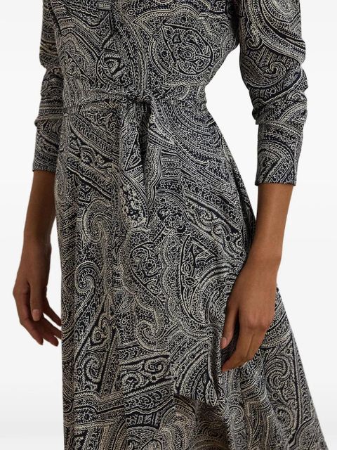 Lauren Ralph Lauren paisley-print wrap dress - Blue