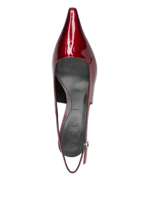 Aeyde 35mm Catrina slingback pumps - Red