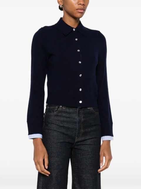 Maje button-front collared cardigan - Blue - zdjęcie produktu nr 2