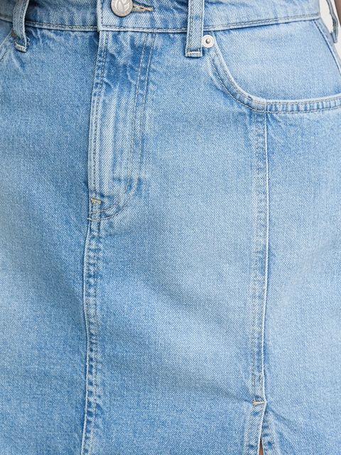 Pepe Jeans spódnica jeansowa MINI SKIRT HW SLIT