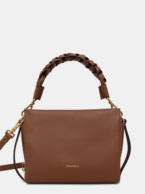 Coccinelle torebka skórzana kolor brązowy E1 M50 58 01 01 - zdjęcie produktu nr 1