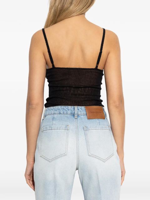 Victoria Beckham ribbed tank top - Black