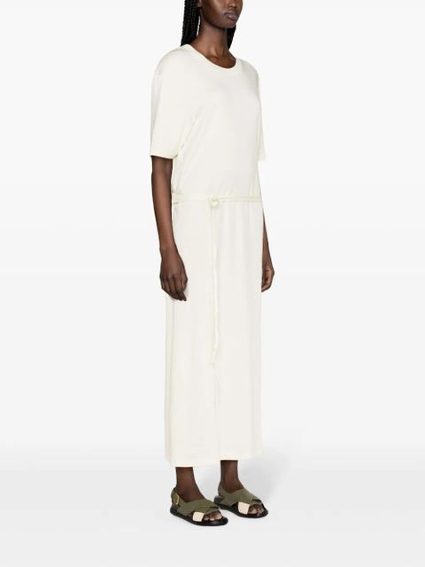 LEMAIRE belted T-shirt maxi dress - Yellow