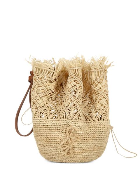 Ruslan Baginskiy fringed woven bucket bag - Neutrals - zdjęcie produktu nr 1