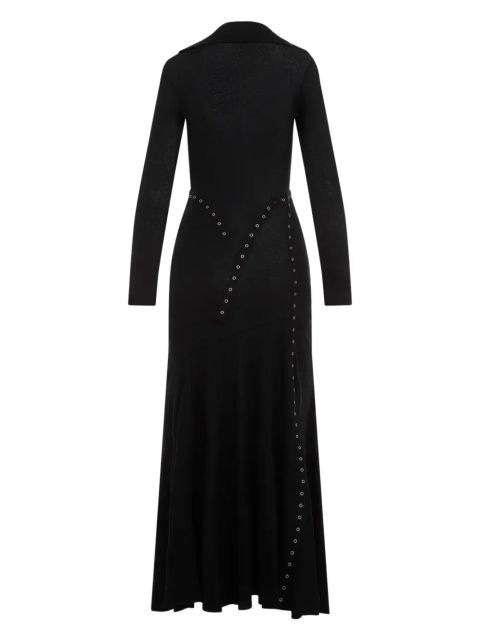 Simone Rocha ribbed-knit midi dress - Black
