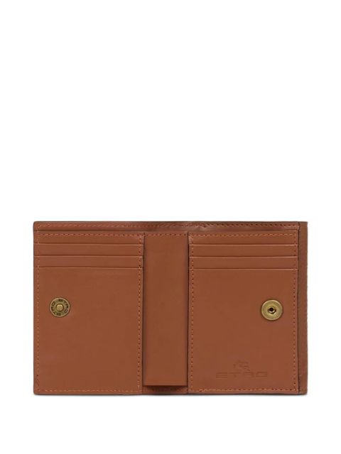 ETRO small tumbled-leather wallet - Brown