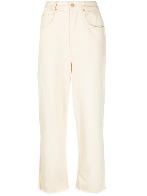 ISABEL MARANT high-waisted straight-leg jeans - Neutrals - zdjęcie produktu nr 1