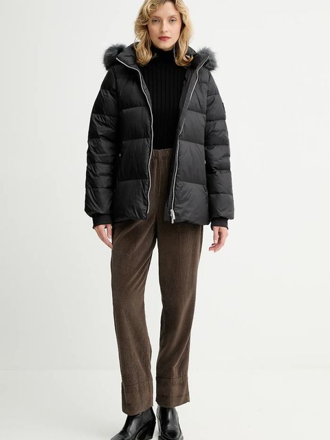 Calvin Klein kurtka puchowa kolor czarny zimowa LV044D544G