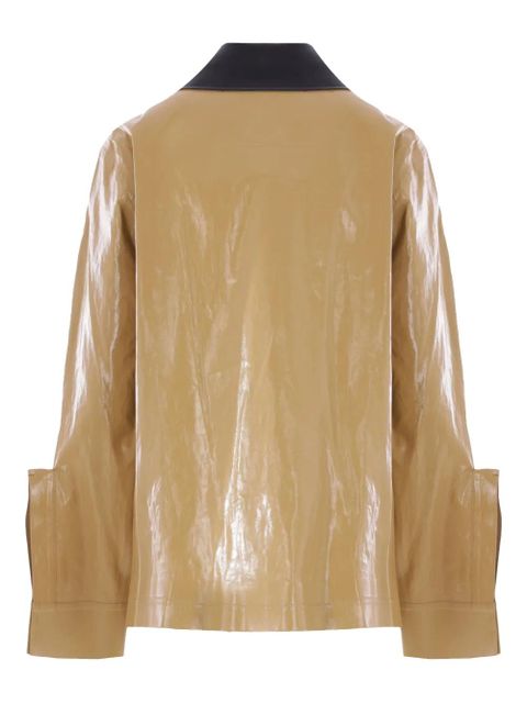 Jil Sander coated linen jacket - Brown - zdjęcie produktu nr 2