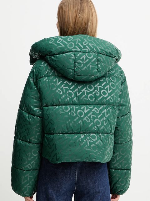 Pinko kurtka kolor zielony zimowa 105438 A2PY