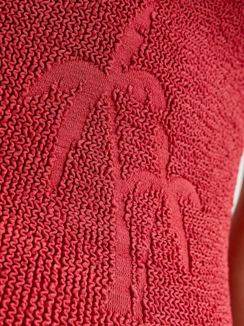 Bond-eye Imogen halterneck palm dress - Red - zdjęcie produktu nr 2