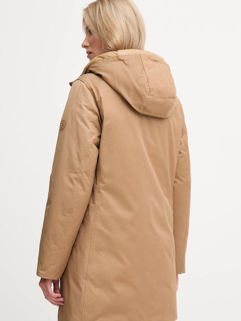 Tommy Hilfiger kurtka kolor brązowy zimowa WW0WW46533