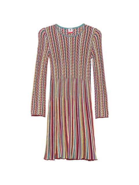 Missoni long-sleeve striped mini dress - Pink - zdjęcie produktu nr 1