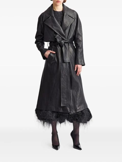 16Arlington Palmi belted leather coat - Black - zdjęcie produktu nr 2